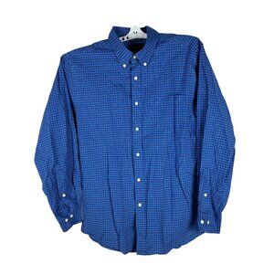 Member's Mark Stretch Oxford Shirt L Blue Cotton/Polyester/Spandex